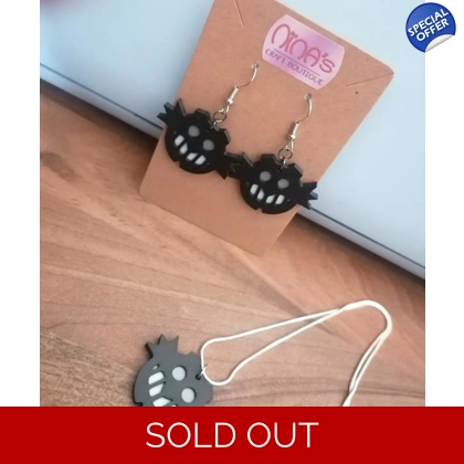 Sonic the Hedgehog - Eggman - Modern Earrings & Necklace 3D Printed Set